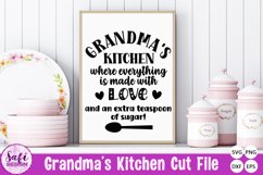 Grandma&#039;s Kitchen Where Everything is Made With Love SVG Product Image 1