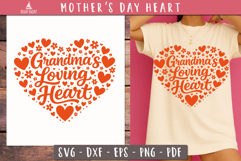 Grandmas Loving Heart SVG Mothers Day print