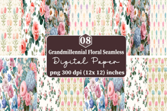 Grand millennial Floral Seamless Patterns Product Image 1