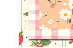 Grandmillennial Strawberry Seamless Pattern Product Image 4