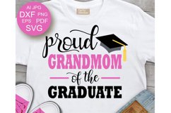 Proud Grandmom of the graduate svg Graduation decor Dxf Product Image 1