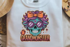 Grandmomster Halloween Grandma, Sublimation PNG Product Image 2