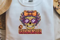 Grandmomster Halloween Grandma, Sublimation PNG Product Image 1