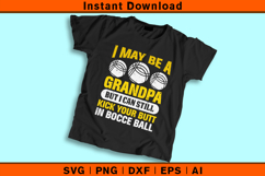 Grandpa Bocce Ball SVG | Funny Bocce Design Product Image 2