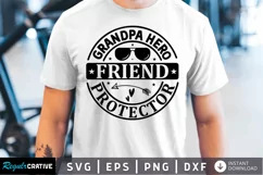 Grandpa hero Friend protector SVG, Father's Day SVG Design Product Image 1