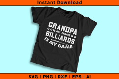 Grandpa Billiards SVG | Funny Pool Player Quote Cut File Product Image 2