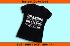 Grandpa Billiards SVG | Funny Pool Player Quote Cut File Product Image 3