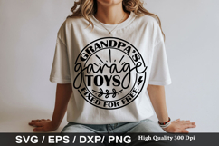 Grandpa s garage toys fixed for free - Grandpa SVG Design Product Image 1