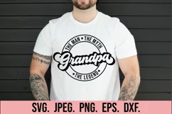 The Man The Myth Grandpa SVG - Fathers Day - Best Grandpa Product Image 2