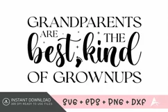 Grandparents are the best kind of grownups SVG Product Image 1