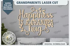 Grandparents Sign Laser Cut Design. Wooden Wall Decor SVG Product Image 1