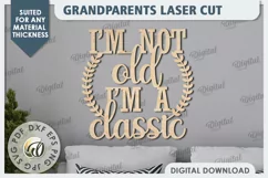 Grandparents Sign Laser Cut Design. Wooden Wall Decor SVG Product Image 1