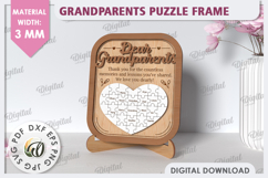 Grandparents Puzzle Frame Laser Cut Bundle. 3D Family Frames Product Image 6