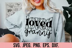 Loved Granny SVG - Mothers Day Granny - Cool Granny Product Image 2