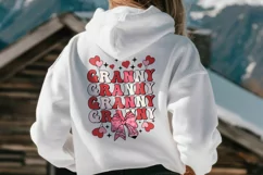 Granny Valentine Pencil Coquette Bow SVG PNG Product Image 3