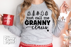 Just Call Me Granny Claus SVG - Holiday Christmas Sweater Product Image 2
