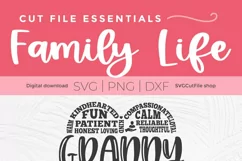 Use your Cricut or Silhouette to create a tshirt or tote bag with this granny svg file!
