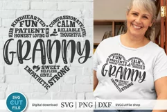Do you feel super lucky and blessed to be a Granny? Create an adorable shirt or tote bag with this granny svg file!