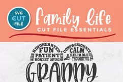 Create an adorable shirt or tote bag with this granny svg file and your Cricut!