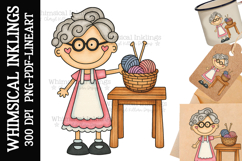 Granny Gertie Sublimation Clipart Product Image 1