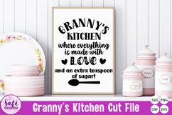 Granny&#039;s Kitchen Where Everything is Made With Love SVG Product Image 1
