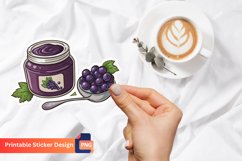 Grape Jam Sticker, Purple Jam Sticker, Jam Sticker Product Image 1