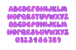 Grape Jello Color Font Product Image 3