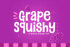 Grape Squishy - A Fun & Cozy Font Product Image 1