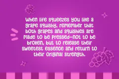 Grape Squishy - A Fun & Cozy Font Product Image 3