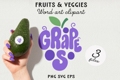 Fruit Typography BUNDLE, Fruit Word Art SVG | PNG | EPS Product Image 10