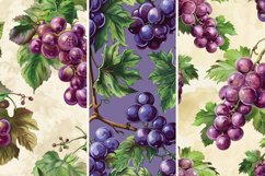 Grapes Fruit Pattern Digital Paper Bundle Product Image 2