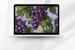 Grapes Fruit Pattern Digital Paper Bundle Product Image 3