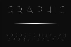 Gradient thin minimalistic letters Product Image 1