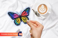 Graphic Butterfly Sticker, Colorful Butterfly Sticker Product Image 1