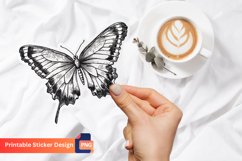 Graphic Butterfly Sticker, Colorful Butterfly Sticker Product Image 1