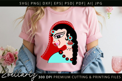 Indian Bride SVG PNG EPS DXF Cut Files Woman Illustration Product Image 6