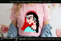 Indian Bride SVG PNG EPS DXF Cut Files Woman Illustration Product Image 6