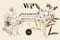 Autumn Wildflowers Clipart Alphabet &amp; Patterns Product Image 3