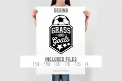 Grass and Goals Soccer SVG | Football Soccer Svg Cut Files Product Image 2