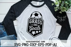 Grass and Goals Soccer SVG | Football Soccer Svg Cut Files Product Image 3