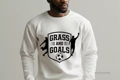 Grass and Goals Soccer SVG | Football Soccer Svg Cut Files Product Image 3