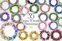 Grass Wreath Christmas Sublimation Product Image 1