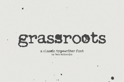 Grassroots Typewriter Font Product Image 1