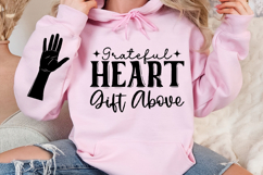 Grateful heart gift above Sleeve Svg Design Product Image 3