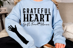 Grateful heart gift from above Sleeve Svg Design Product Image 3