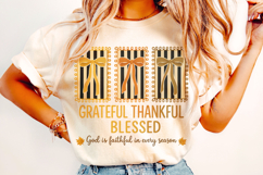 Grateful Thankful Blessed PNG, Autumn, Thanksgiving, Fall Product Image 2
