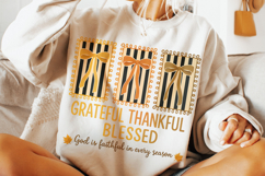 Grateful Thankful Blessed PNG, Autumn, Thanksgiving, Fall Product Image 3