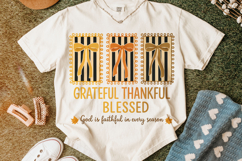 Grateful Thankful Blessed PNG, Autumn, Thanksgiving, Fall Product Image 5