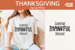 Grateful Thankful Blessed SVG