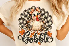 Grateful Thanksgiving Turkey PNG | Buffalo Plaid Fall PnG Product Image 4